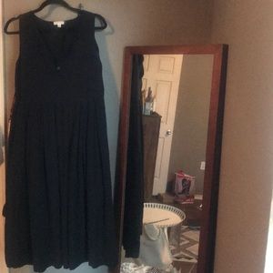 BLACK LINEN SUMMER DRESS